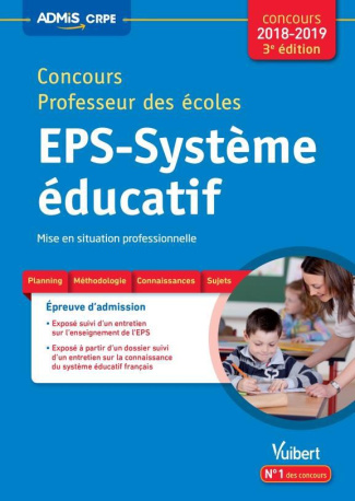 Concours Professeur des écoles. EPS et système éducatif, entretien à partir d'un dossier, Edition 20