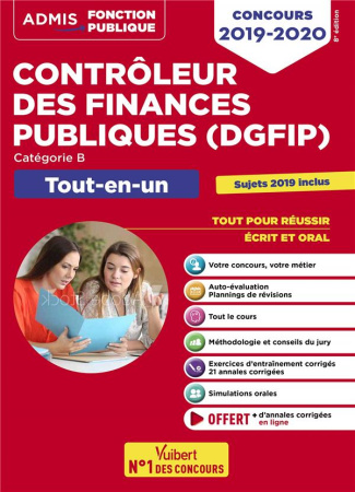Tout-en-un Concours contrôleur des finances publiques (DGFIP), catégorie B. Tout-en-un, Edition 2019
