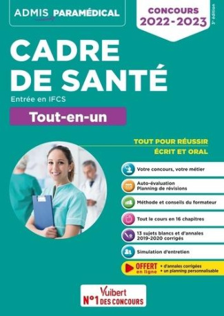 Concours cadre de santé - Entrée en IFCS. Tout-en-un, Edition 2022-2023