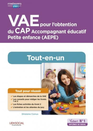 VAE pour l'obtention du CAP Accompagnement éducatif Petite enfance (AEPE). Tout-en-un