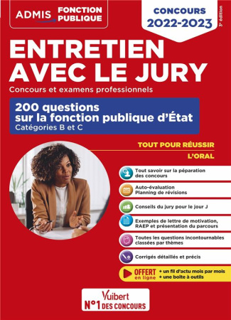 Entretien avec le jury. 200 questions sur la fonction publique d'Etat catégories B et C, Edition 202