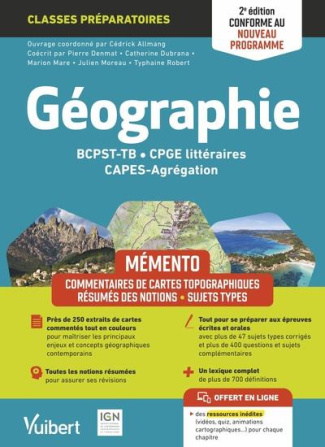 Mémento Géographie BCPST-TB / CPGE littéraires / CAPES-Agrégation. Commentaires de cartes topographi