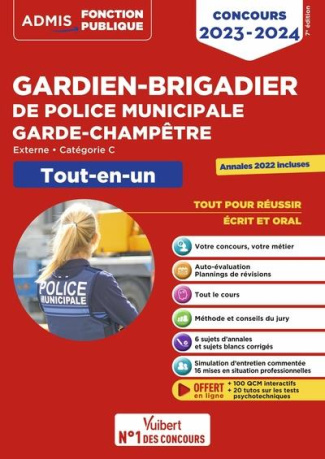Gardien-brigadier de police municipale, garde-champêtre. Externe, catégorie C. Tout-en-un, Edition 2