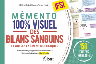 Mémento 100% visuel des bilans sanguins et autres examens biologiques IFSI. 150 cartes mentales, Edi