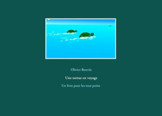 Une tortue en voyage. Son amie la grenouille aimerait bien la suivre