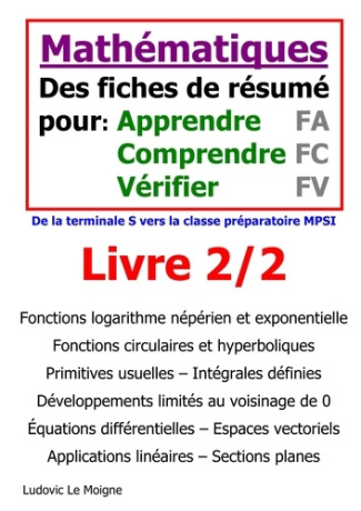 Mathématiques terminale s vers MPSI. Livre 2/2