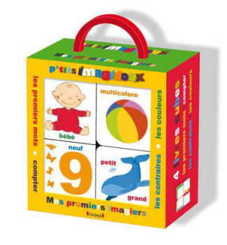 P'tits imagidoux. Mes premiers imagiers. 4 livres-cubes : Les premiers mots ; Les couleurs ; Compter