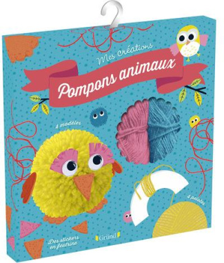 POCHETTE POMPONS ANIMAUX