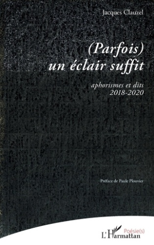 (Parfois) un éclair suffit. Aphorismes et dits 2018-2020