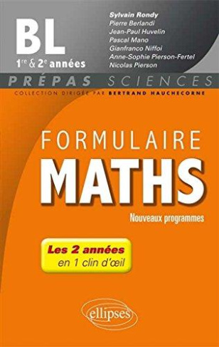 Formulaire Maths BL 1re et 2e années