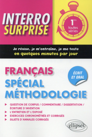 Français 1res. Spécial méthodologie