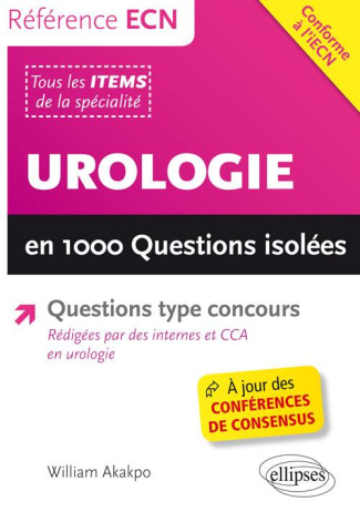 Urologie en 1000 questions isolées