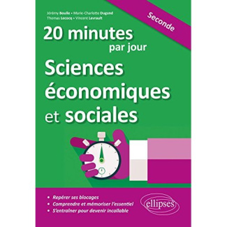 20 minutes de Sciences économiques et sociales par jour 2de