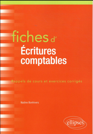 Fiches d'écritures comptables