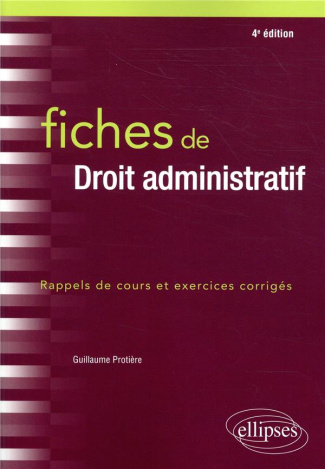 Fiches de droit administratif. 4e édition