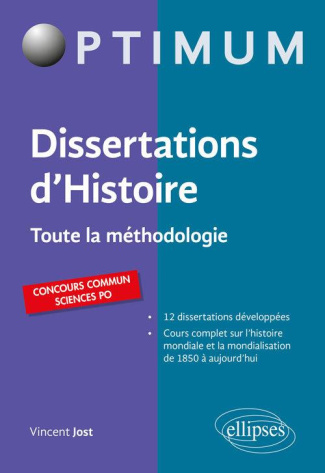 Dissertations d'Histoire. Toute la méthodologie