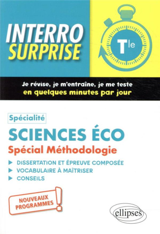 Spécialité sciences éco Tle. Spécial méthodologie