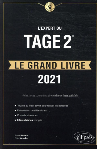 L'Expert du Tage 2® Le grand livre. 8 tests blancs, Edition 2021