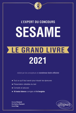 L'expert du concours SESAME le grand livre. 22 tests blancs, Edition 2021