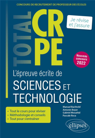 L'épreuve écrite de sciences et technologie. Edition 2022