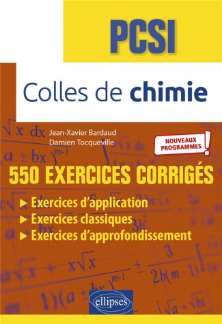 Colles de chimie PCSI. Edition 2021