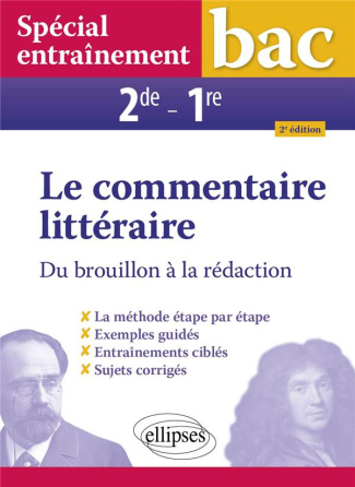 Le commentaire littéraire 2de, 1re. Du brouillon à la rédaction, 2e édition