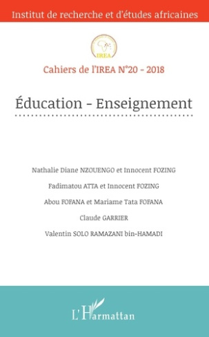 Cahiers de l'IREA N° 20/2018 : Education-Enseignement