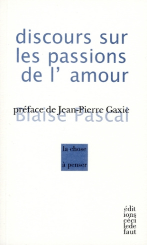 Discours sur les passions de l'amour