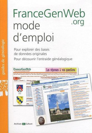 FranceGenWeb mode d'emploi