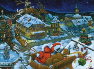 Le petit renne au nez rouge. Calendrier de l'Avent