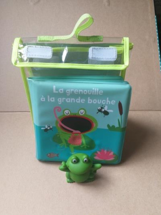 La grenouille à la grande bouche. Avec une figurine de grenouille