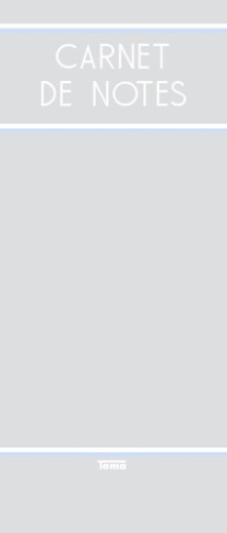 Carnet de notes reporter gris