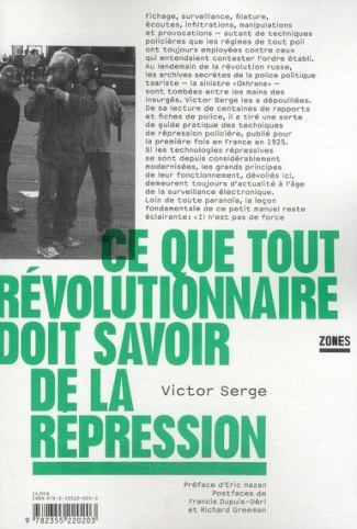 Ce que tout révolutionnaire doit savoir de la répression