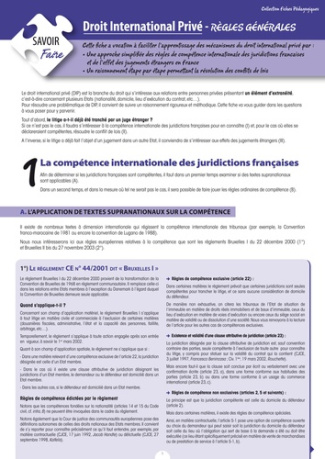 Droit international privé. Règles générales