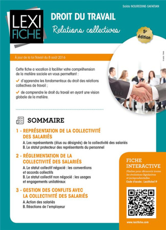 Droit du travail. Relations collectives, 5e édition