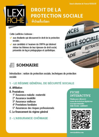 Droit de la protection sociale. Introduction