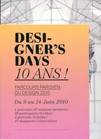 Designer's days 10 ans ! Parcours parisien du design 2010