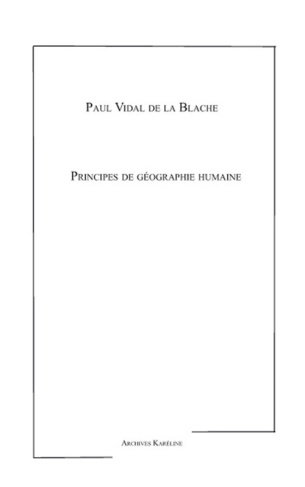 Principes de géographie humaine