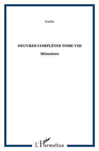 OEUVRES COMPLETES TOME VIII - VOL08