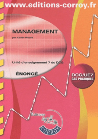 Management UE 7 du DCG. Enoncé