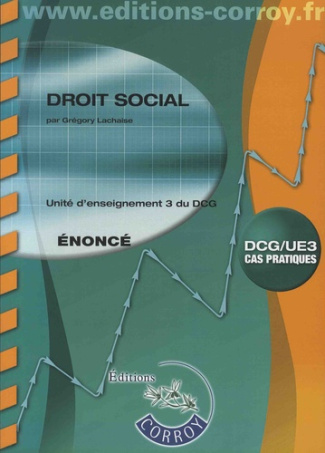 DROIT SOCIAL ENONCE - UE 3 DU DCG