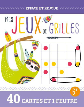 Mes jeux de grilles. 40 cartes et 1 feutre