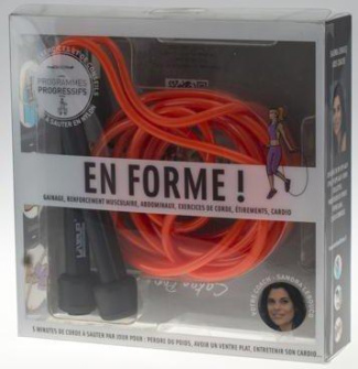 En forme ! Coffret avec une corde à sauter orange