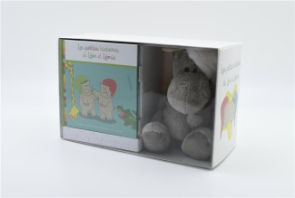 Les petites histoires de Léon et Léonie. Coffret avec une peluche de couleur grise