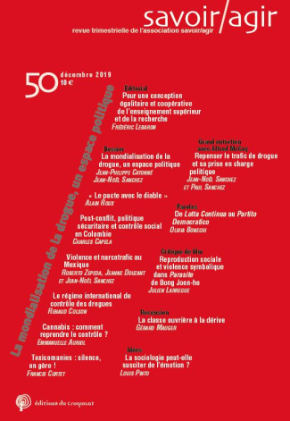Savoir/Agir N° 50, décembre 2019 : La mondialisation de la drogue, un espace politique