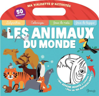 Les animaux du monde. Avec un poster géant, 100 autocollants