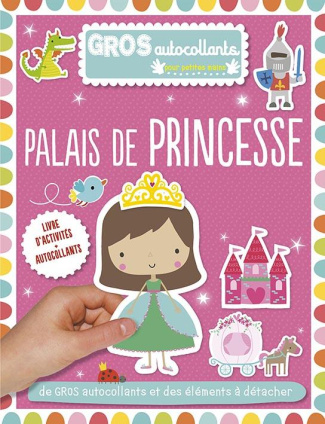 Palais de princesse. De gros autocollants et des éléments à détacher