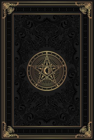 Grimoire Vierge Pentacle Lunaire noir