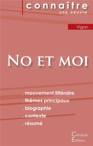 No et moi. Fiche de lecture
