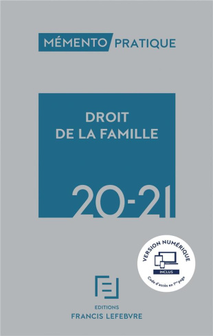 Droit de la famille. Edition 2020-2021